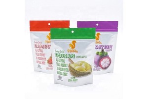 Custom Logo Laminated Pouch Bag Resealable Standup Zipper Dry Fresh Frozen Food Fruits Packaging Bag