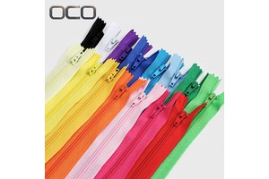 OCO Factory Wholesale Custom Zipper Close-end Zippers 3# Nylon Zippers for Garment Sewing Accessories