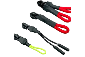 Durable Zipper Sliders with Reflective Thread and Plastic Dip Tips