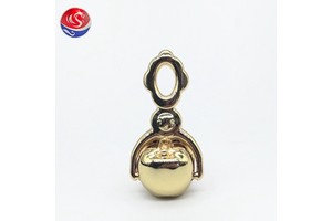 High Quality Free Sample Custom Gold Plated Zipper Pull Puller Golden Alloy Zipper Head Zipper Slider for Leather Handbag
