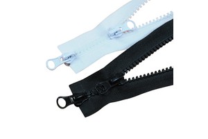 Cross-border Heavy Duty Open-End Resin Zipper Double Slider Sewing Jacket Accessories Black 5# Good Tape Wholesale