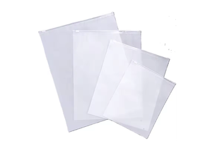 Biodegradable Transparent Waterproof Zippers Zip Lock Plastic Packaging Bag
