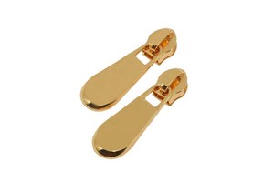 Handbag Accessory Customized Brand logo Made Metal Zipper Puller with Slider for Bags/clothing