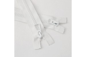 Custom Length Plastic Zipper Auto Lock Open End Separator Single Slider for Bags Garments Sustainable Material Various Colors