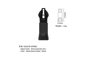 Custom Logo Zinc Alloy Zipper Slider Semi-Lock Nylon Material Supply Customers