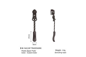 Customizable Zipper Bag Garment Clothing Accessories Durable Silicone String Puller Made of Plastic TPU PVC