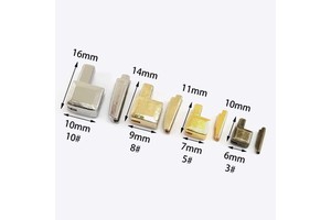 Custom 3#5#8#10# Nylon Resin Metal Zipper Stopper Open-end Zip Slider Repair Insert Box Pin Retainer Replacement Kits