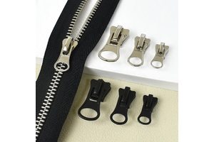 Hot Selling High Quality Metal Zipper Replaceable Zipper Sliders Smooth Zip Pullers 5# Zipper Accessories Garments Clothing Use