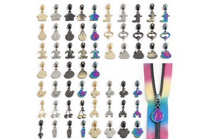 Wholesale Original Design Summer Beach Metal Zipper Slider 5# Clothing Zipper Puller Suitcase Decorative Zipper Head for Bags