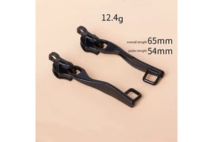 Custom Logo Luxury Nylon Zipper Luggage Accessories with Zinc Alloy Metal Head Keyhole Slider