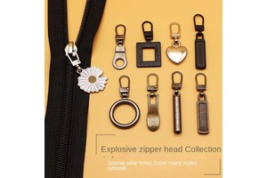 Bag Luggage Parts Accessories Universal Removable Zipper Head for Luggage Jacket and Repair Metal Pendant Lock Replacement Head
