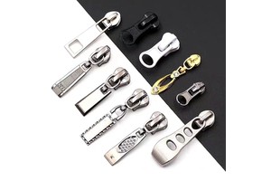 Wholesale Zinc Alloy Metal Zipper Puller Custom Engraved Logo and Embossed Head with Lock Zipper Sliders From Manufacturer