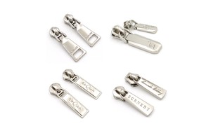 Bag Pull Tab Custom Logo Bag Metal Puller Zipper Slider And Puller For Handbag