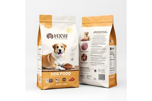 Custom Printed 1Kg 2Kg 5Kg 10Kg Flat Bottom Aluminum Foil Slider Zipper Reusable Big Gusset Pet Treat Zippered Cat Dog Food Bag