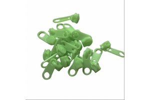 No.3 High-quality Green Plastic zipper slider Environmentally Friendly Plastic zipper slider