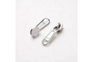 SBS Factory Customized High Quality 8# Zinc Alloy Silver Zipper Head Suitable for Explosion-proof Nylon Zipper Bag Trolley Box