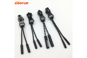 Customizable Multi-Style Plastic PP Zipper Puller with Rope Design for Bags and Apparel Accessories Manufacturing