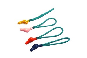 Lanke U Type Zipper Pullers Rubber Plastic Logo Dot String Pull Head for Garments Outdoor Wear High Quality Zipper Sliders