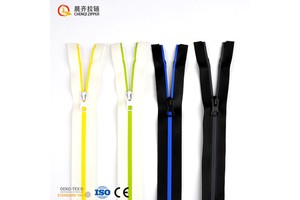 Fashion Custom 3# 5# 8# Auto Lock Waterproof Zippers 80cm Open End Nylon Zipper PU Waterproof Resistant Zippers Outdoor Jacket