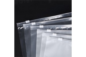 Slider Seal Repeated Use Waterproof Plastic Frosted clear Zipper Bag with air Vent