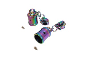 Custom Handbag Zipper Pulls Non-lock Rainbow Zipper Puller Creative Tassel Buckle Zipper Slider