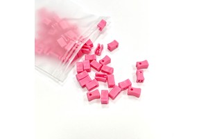 Custom Multiple Colors Waterproof PE Zipper Puller Slider Plastic Zipper Slider Header Use for Storage Packing Bag