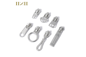 Factory Price Custom Logo Metal Zipper Head Nylon Metal Zipper Slider and Puller