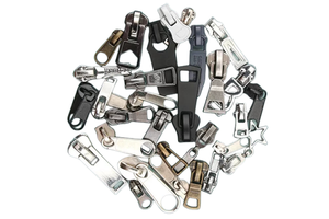 Custom Reversible Non-Lock Zipper Puller Head with Resin Slider for Handbags and Garments