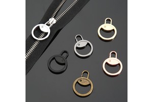 Removable Portable Zip Pull Detachable Replacement Zipper Head Sliders Fix Metal Zipper Pullers