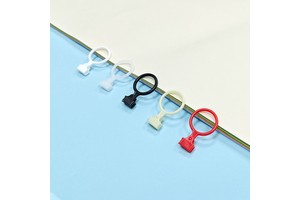 Custom Creative Colorful Round Shape Ring Slider PE Eco-Friendly Sustainable Multi-Color Plastic Zipper Slider Header for Bags