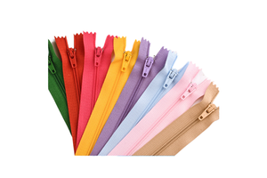 Xinsheng SBS Wholesale No. 3 Nylon Closed-tail Zipper 18cm Clothing Accessories Black Pocket Dress Lapel Pull Lock In Stock