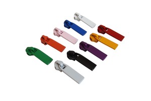 High Quality Spray Paint Colorful Zipper Slider Washable Metal Zipper Pull Puller Custom #5 Zipper Head