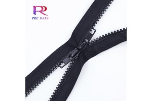 5# Plastic Zipper Black Bag Chain Autolock Zipper Slider Two Way Open Zipper