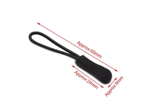 New Nylon Zipper Pull Head with Silicone Tail Rope for Garment and Bag Versatile Usage Direct Supply