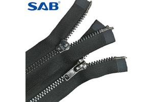 For SAB 3# Self-Locking Metal Zipper Two-Way Separator for Down Jackets Clothing Zipper