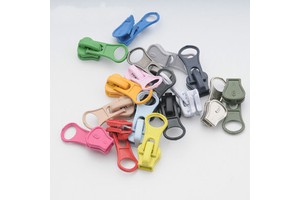 For Deepeel ZT005 DIY Zip Repair Accessories Bag 5# Clothing Zipper Pullers and Resin Zip Slider Metal Material