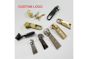 Clothing Handbags Hardware Accessories Zipper Slider Manufacturer Supplier Gold Silver 5# Customized Zipper Puller Zipper Head