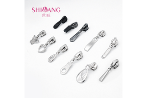 High Quality Customizable Metal Zipper Puller for Garment Bags Shoes Durable Nylon Plastic Silicone Brass for Decoration