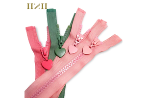 Source Factory Custom love Slider No. 5 Resin Zipper Multi-color Handbag Baby Clothes Cute Coat