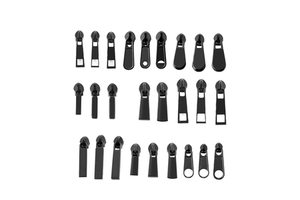 Custom All-Type Black Zipper Slider Size 5# Logo Dress Jeans Zipper Puller with Gold/Silver Star Pattern for Clothing Bag Zipper