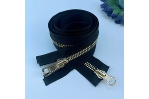 NO.5 Golden Diamond Teeth Plastic Full Zip Puller Slider for Bags & Garment Accessories