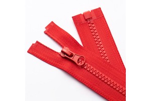 5# Close End Auto Lock Slider Vislon Zipper Pink Color Plastic Zipper 75cm Open End Plastic Zipper With Thumb Puller