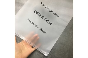 Clothing Zipper Bags T Shirt Slider Zip Lock Bag Transparent Slider Packaging Plastic Factory Custom Wholesale Clear Waterproof