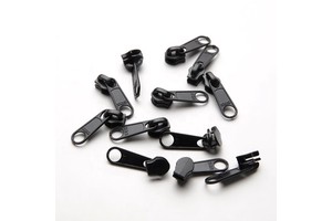 SBS High Quality 3# Nylon Reverse Electrophoresis Long Piece Zipper Puller Custom Size for Bag Garment Clothing Use