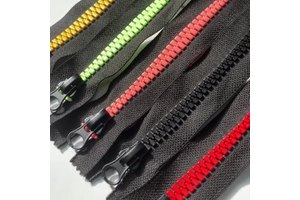 Wholesale Prices Higher Quality Close End Zips Colorful Alphabet Teeth Vislon 5# Resin Zipper for Backpack Bag