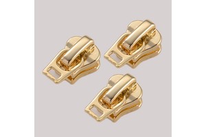 Wholesale Metal Round Zips Pull Zipper Divisible 1cm Zipper Runner for Garment Resin Slider Zipper Slider