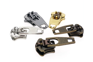 Custom Logo Puller for Stainless Steel Metal Zipper Luxury Silicon Zips Head for Garment Backpack Bag Zinc Alloy Zipper Slider