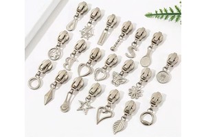 Wholesale Custom Logo Zipper Sliders Made in China Multiple Styles with Metal Pull Head for Clothing