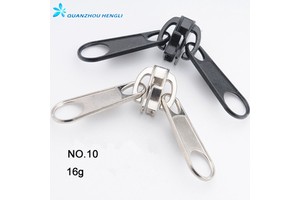 Heavy Duty No.10 Two Sided Zipper Slider, Double Sided Metal Puller/double Pull Zipper Slider