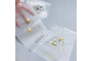 Custom Printed CPE Frosted Plastic Zip Lock Poly Bag for Jewelry Socks Shoes Packaging Slider Screen Printed Logo Customizable